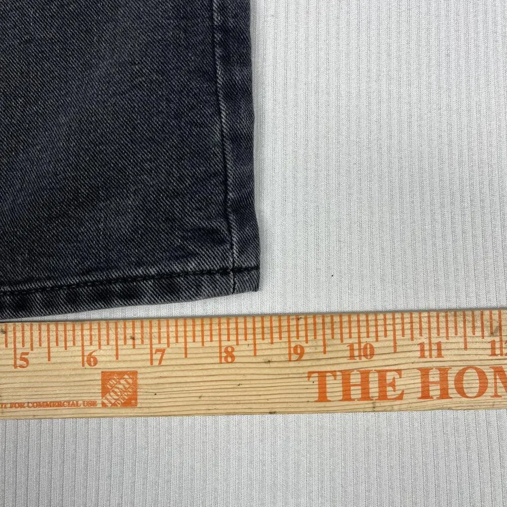 Old Navy Jeans Girls 8 Gray High Rise Baggy Wide Leg Built-In Tough Denim
